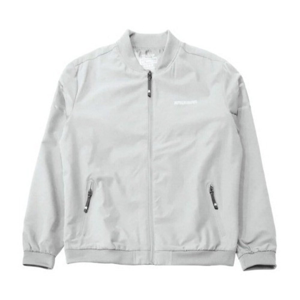 Rawgear Reflective Line Bomber Jacket Light Gray Lightweight Long Sleeve L - Picture 2 of 7